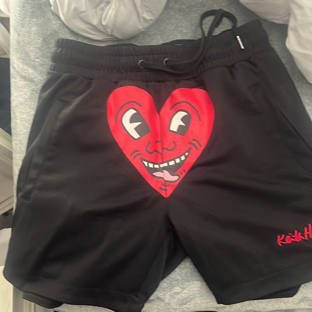 Keith haring mesh shorts